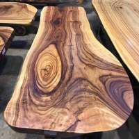 air-dried reclaimed camphor wood slab old tree table root furniture