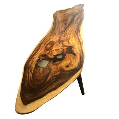 epoxy resin walnut slab table in stock exw price is 1100 us dollar