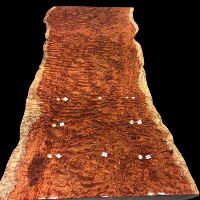 africa bubinga slab live edge table precious wood table