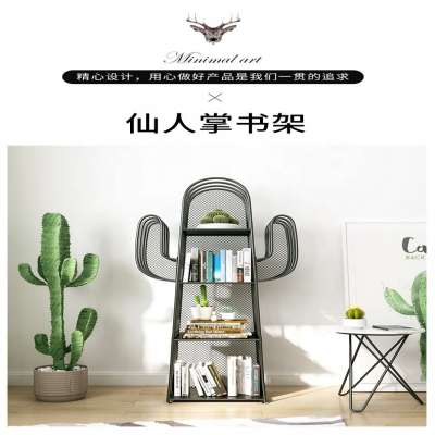 living room furniture metal shelf cactus colorful coat hanger north europe style in stock