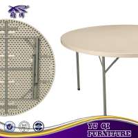 Best price Plastic folding table plastic round table for restaurant furniture