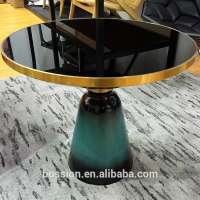 Foshan Bossion furniture classic colors glass coffee table